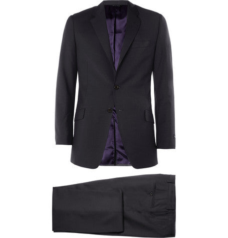 navy byard slim fit wool and mohair blend travel suit