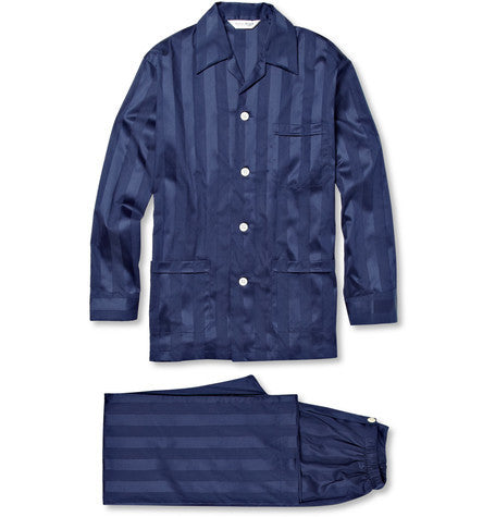 lingfield striped cotton pyjama set