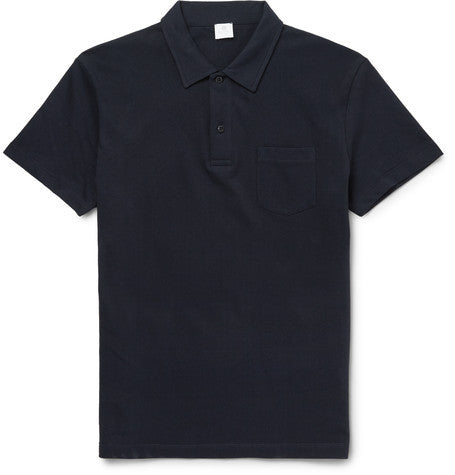 riviera cotton mesh polo shirt