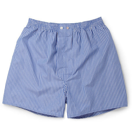 york striped cotton boxer shorts