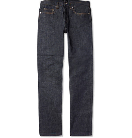 new standard regular fit dry selvedge denim jeans