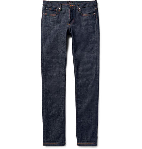 petit standard slim fit dry selvedge denim jeans