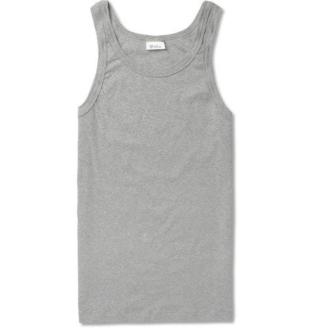 cotton blend jersey tank top