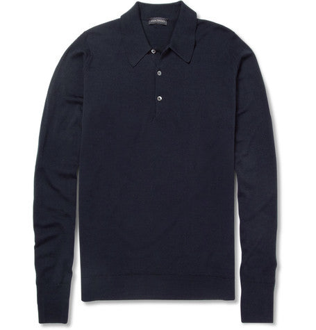 cotswold merino wool polo shirt