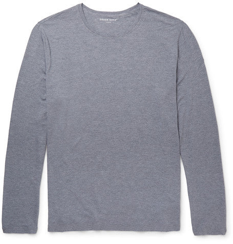 long sleeved stretch micro modal jersey t shirt