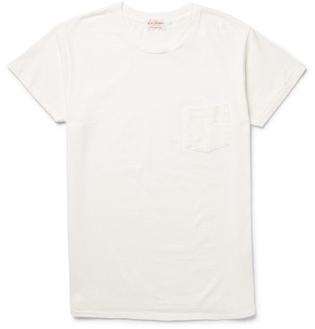 chest pocket cotton jersey t shirt