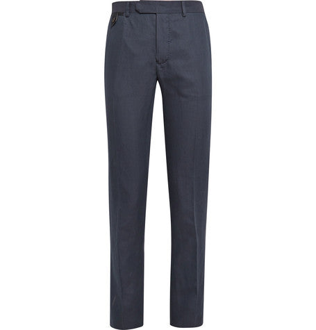 cotton  linen and silk blend trousers