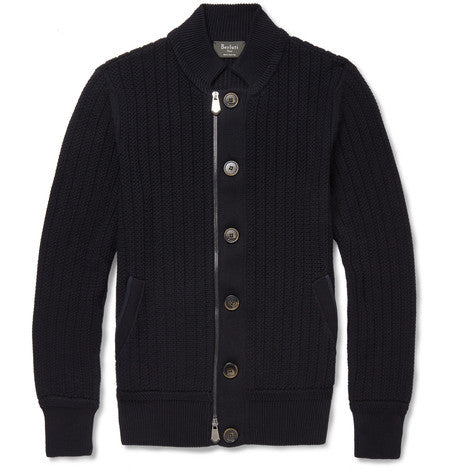 cotton and cashmere blend cardigan