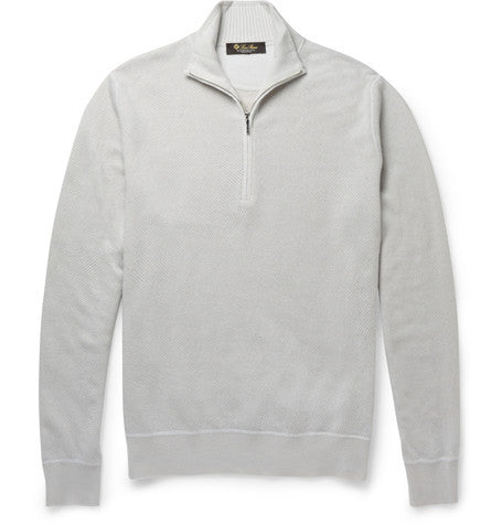 roadster zip collar cashmere sweater