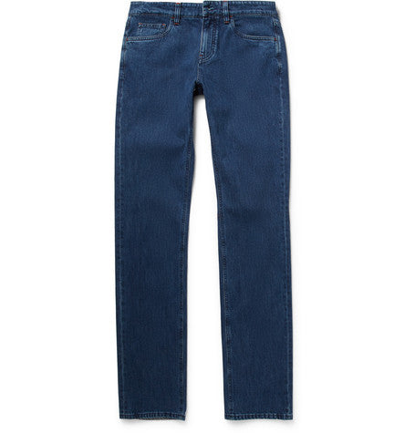 straight leg denim jeans