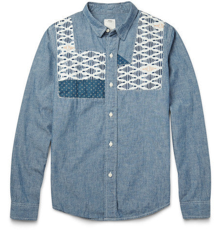 granger patchwork chambray shirt