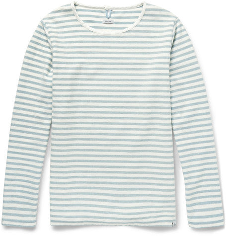 border striped cotton t shirt
