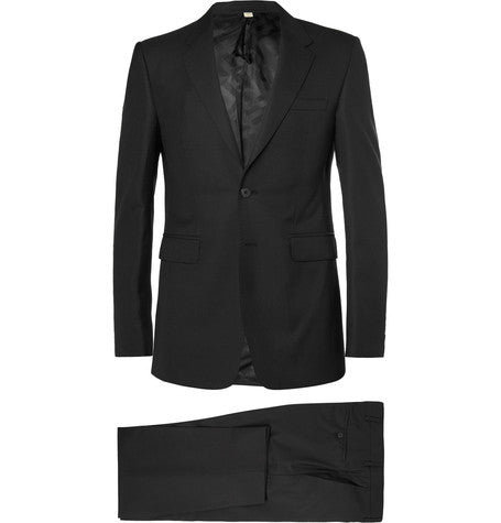london black slim fit wool suit