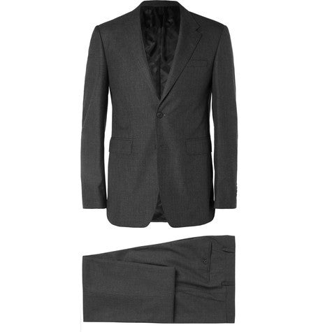 london grey slim fit wool suit