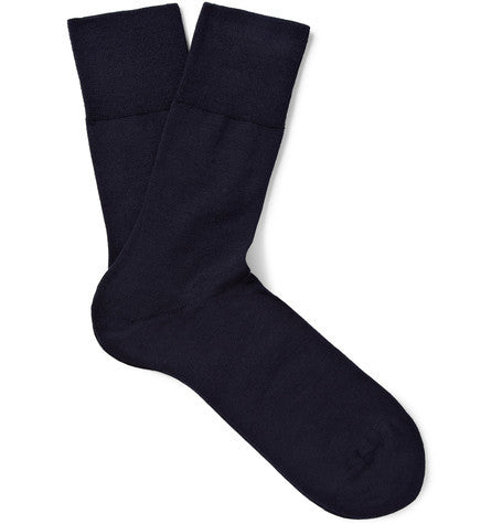 airport wool and cotton blend socks