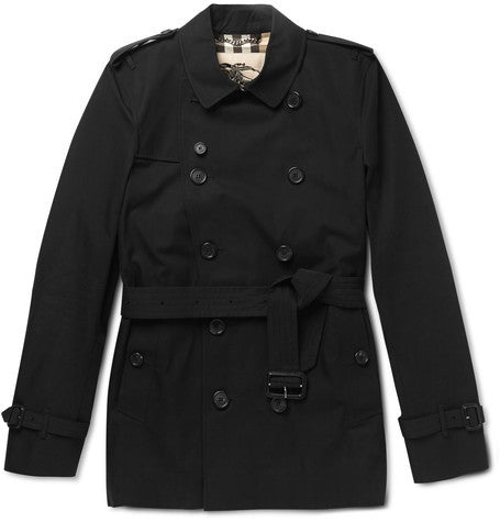 london kensington short length cotton trench coat