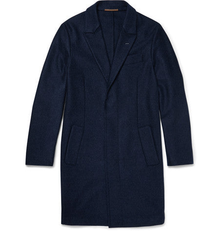 unstructured cashmere overcoat
