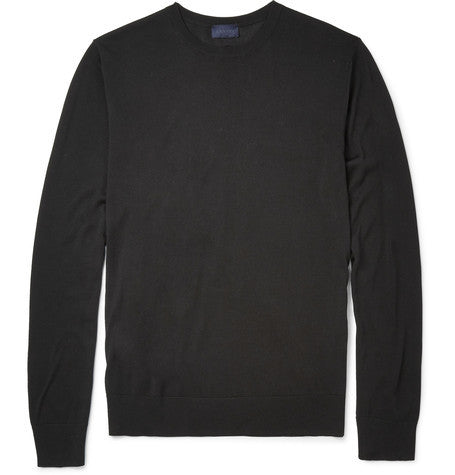 fine knit silk sweater