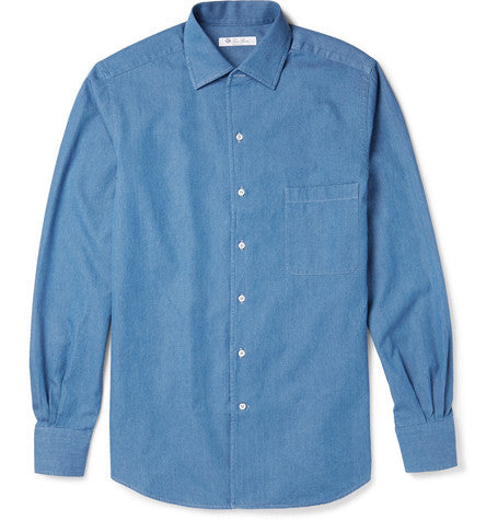 andre cotton chambray shirt