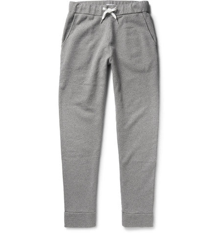fleece backed cotton blend jersey sweatpants