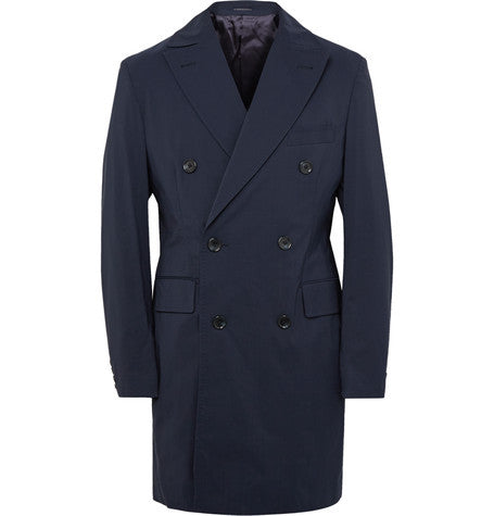 maddox wool blend shell overcoat
