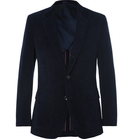 midnight blue ludlow cotton corduroy blazer