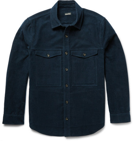 cotton moleskin shirt jacket