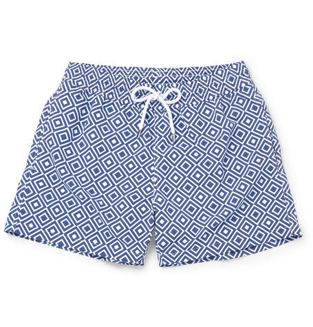 angra short length printed swim shorts