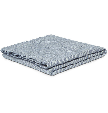 micro striped linen beach towel