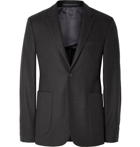 navy stan j wool flannel blazer