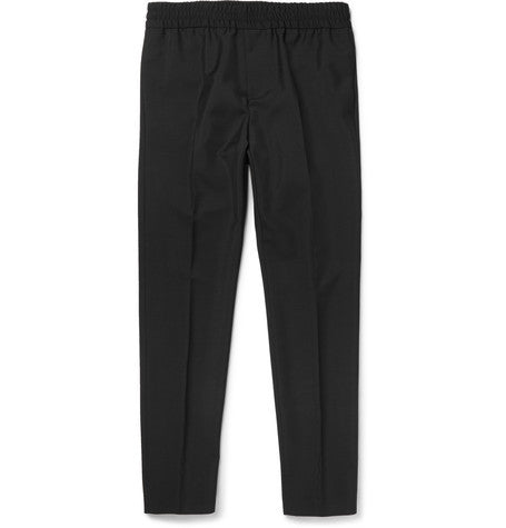 ryder slim fit wool and mohair blend trousers
