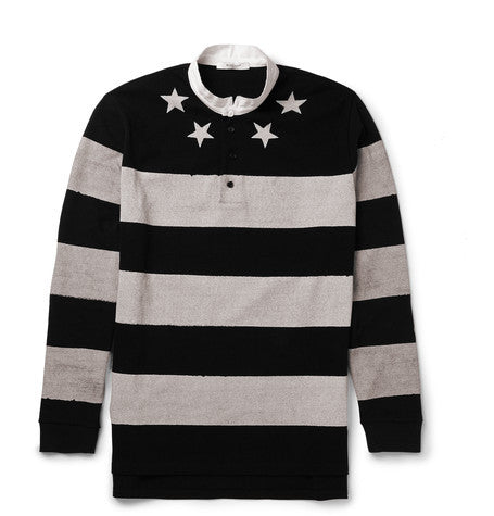 columbian fit striped cotton polo shirt