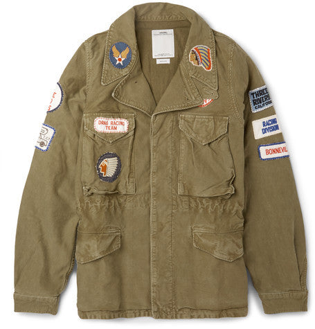 achse cotton and linen blend field jacket