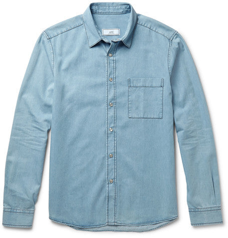 classic western denim shirt