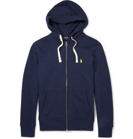 cotton blend jersey hoodie