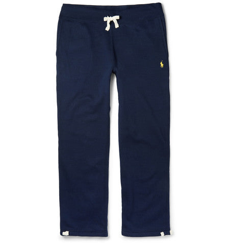 fleece back cotton blend jersey sweatpants