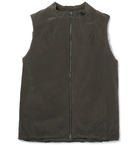 embroidered silk waistcoat