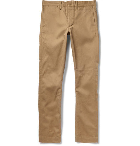 slim fit dry cotton twill chinos