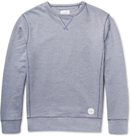 bowery knitted loopback cotton sweatshirt