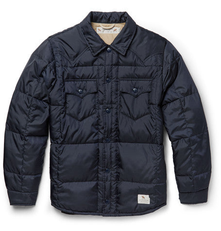 quilted shell shirt jacket