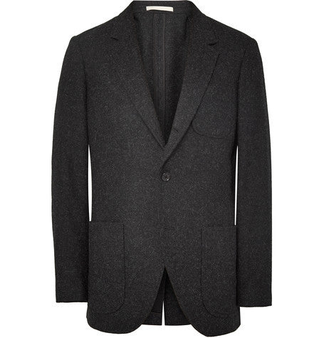 new grant worsted slim fit melange shetland wool blazer