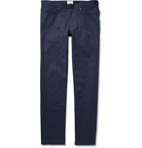 slim fit cavalry twill trousers