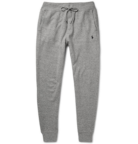 ribbed cotton blend jersey sweatpants