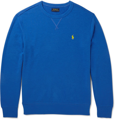 loopback cotton blend sweatshirt