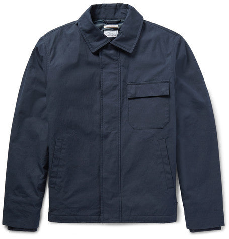 coated cotton canvas deck jacket
