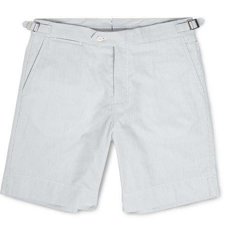 norwich striped cotton seersucker shorts