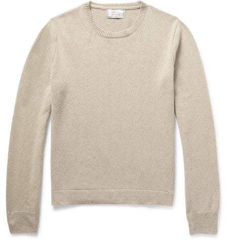 cashmere and merino wool blend sweater