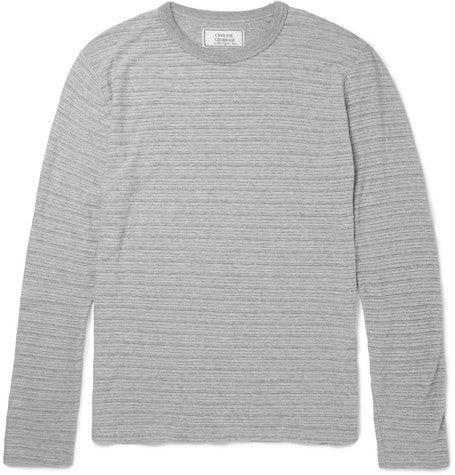 striped marled cotton jersey t shirt