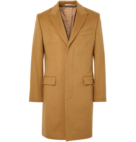 ludlow slim fit wool and cashmere blend overcoat