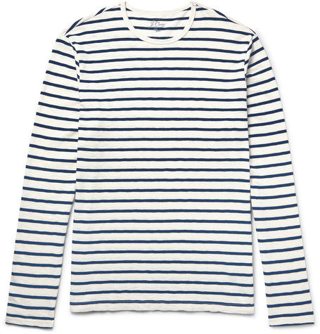 deck striped cotton jersey t shirt